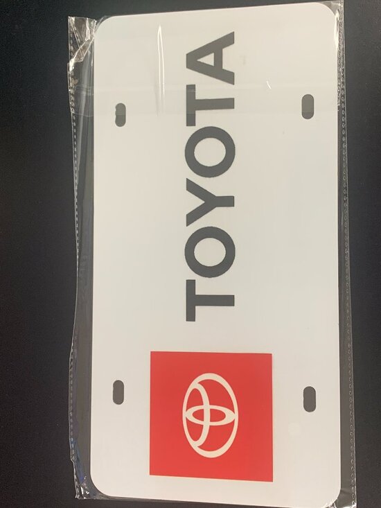Toyota Vanity License Plate